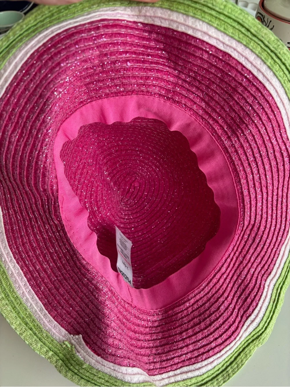 Kids Watermelon Sun Hat - Pink & Green